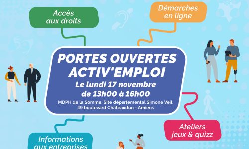 illustration portes ouvertes à la MDPH le 17 novembre 2025